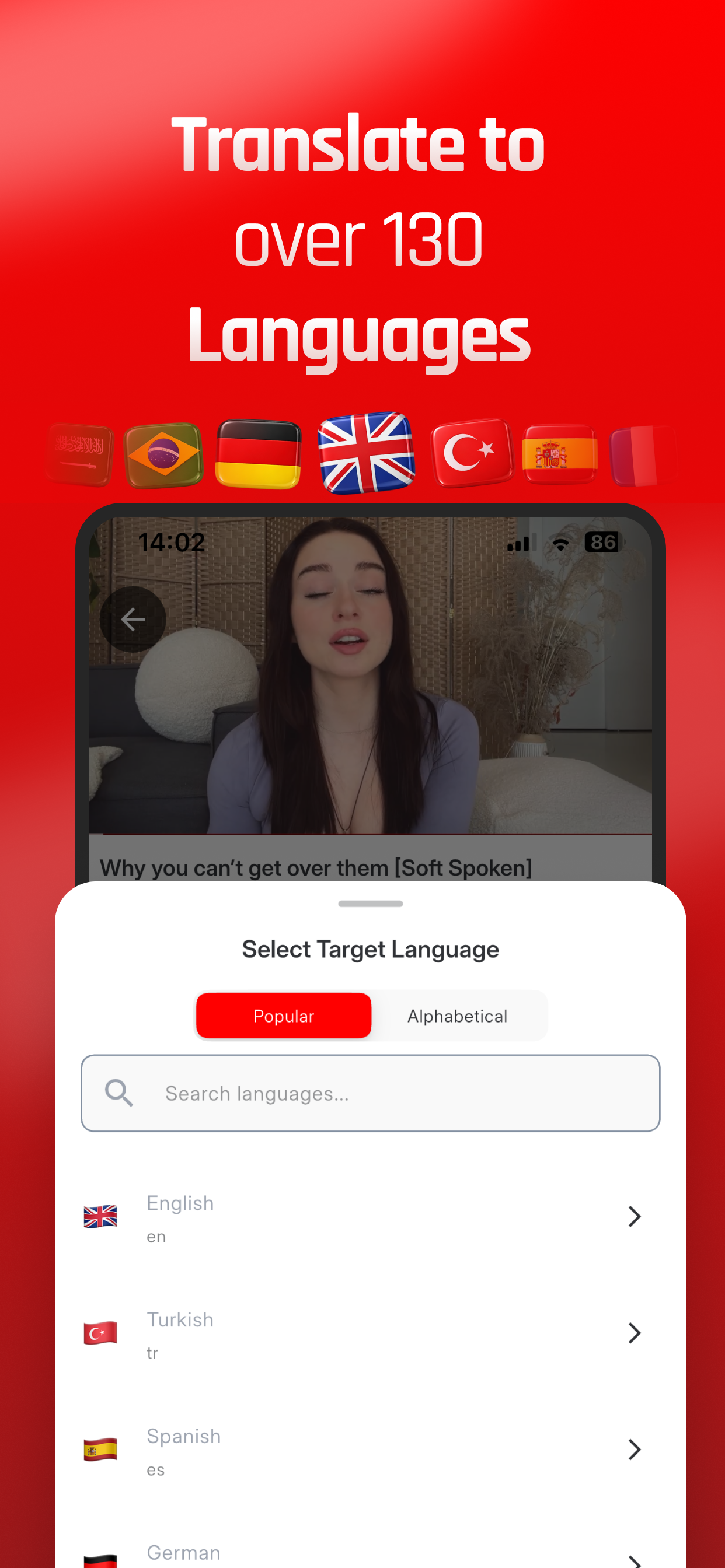 YouTube Translate - Translate subtitles to any language